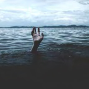 drowning hand