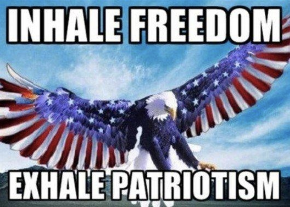 inhale freedom exhale patriotism