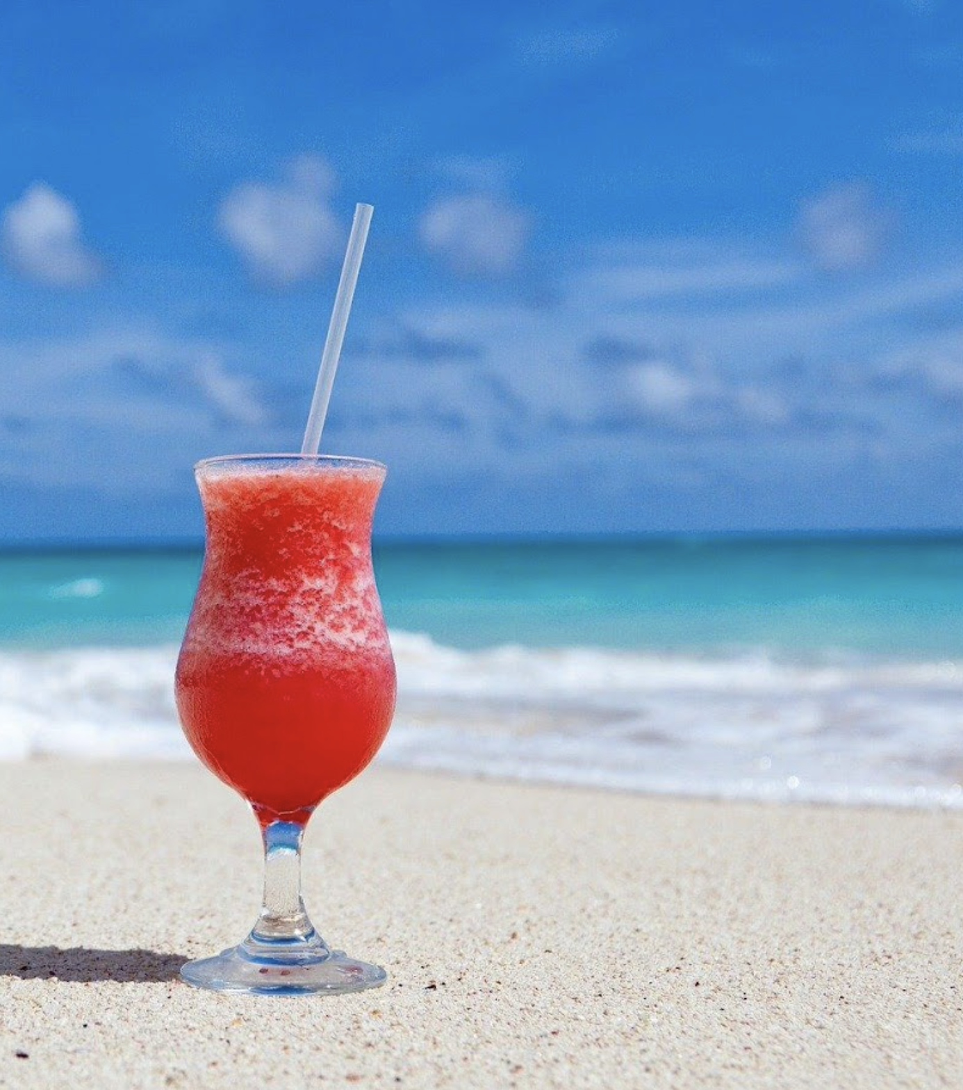 drink on the beach