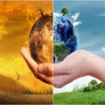 earth in a hand, climate change