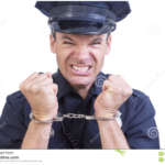 police man in handcuffs 
