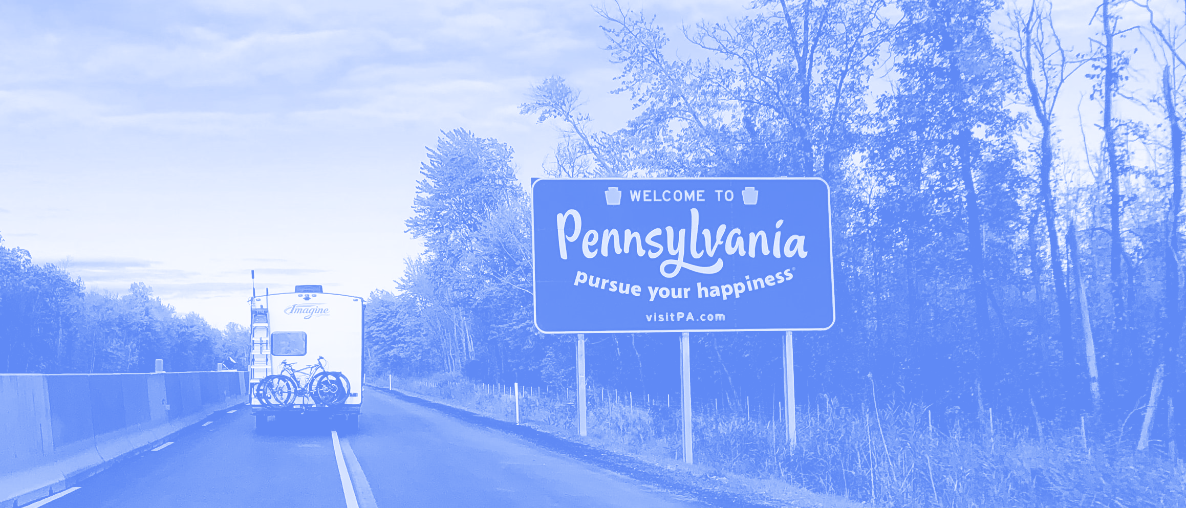 welcome to pennsylvania sign
